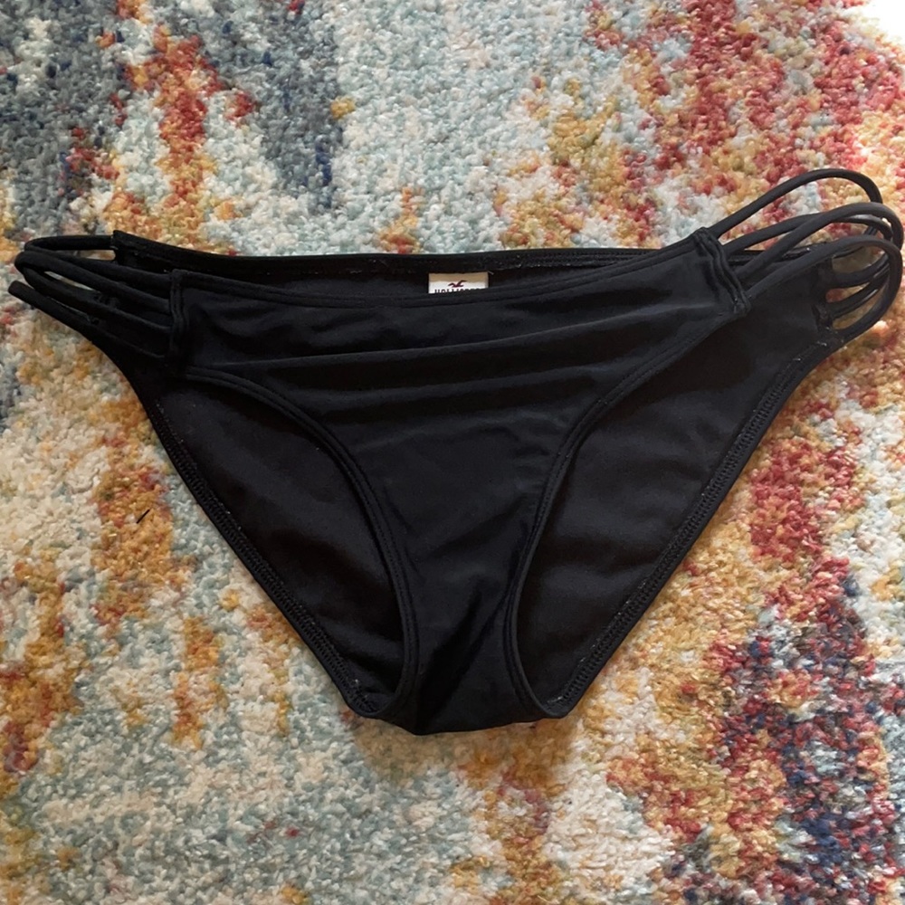 Holister black bikini bottom. Size small